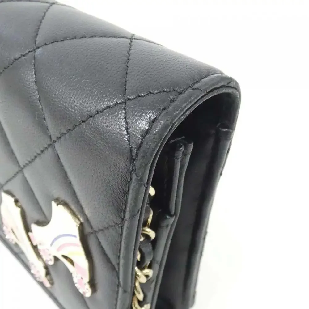 CHANEL Authentic Black Wallet